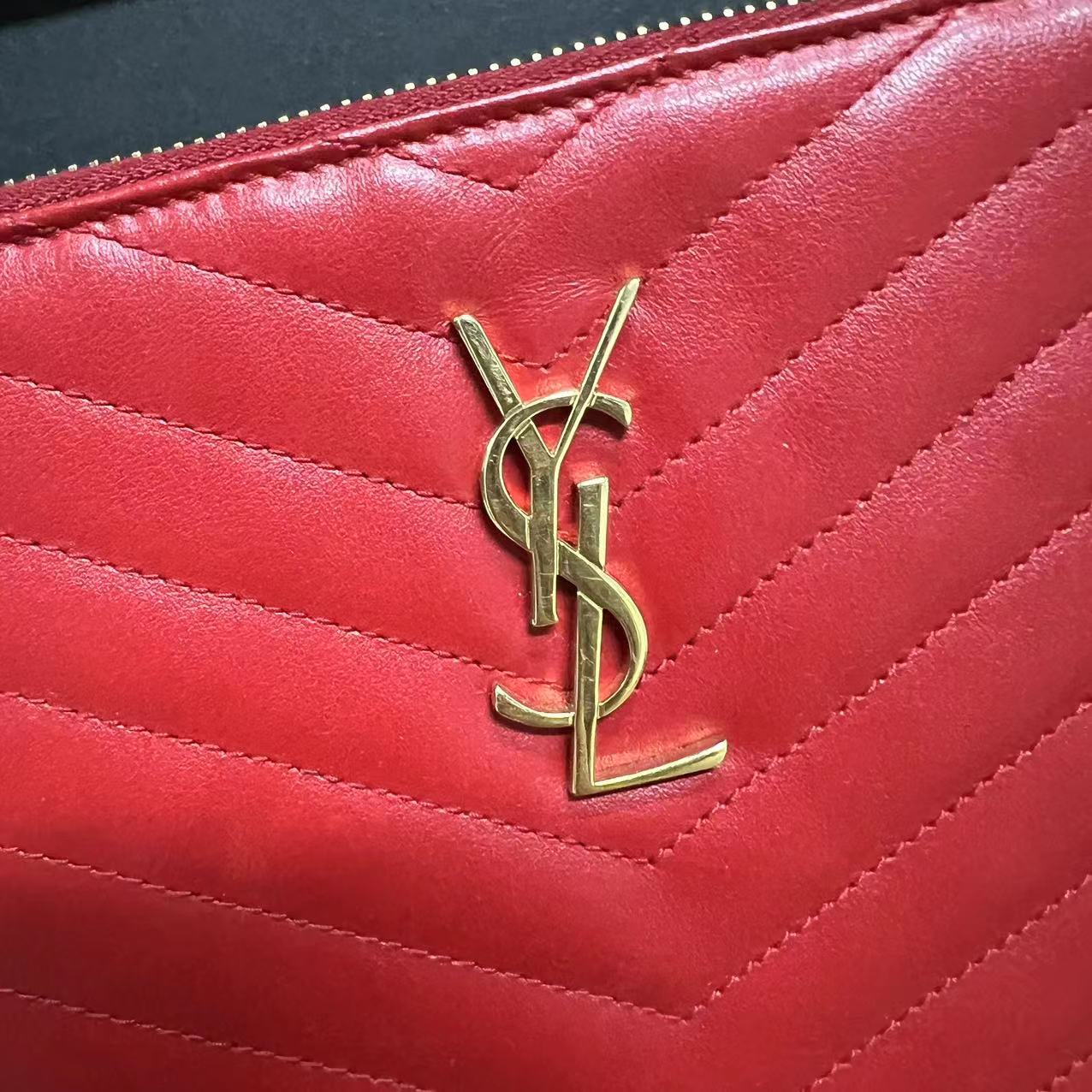 Saint Laurent Monogram Matelasse Cassandre A5 Pouch