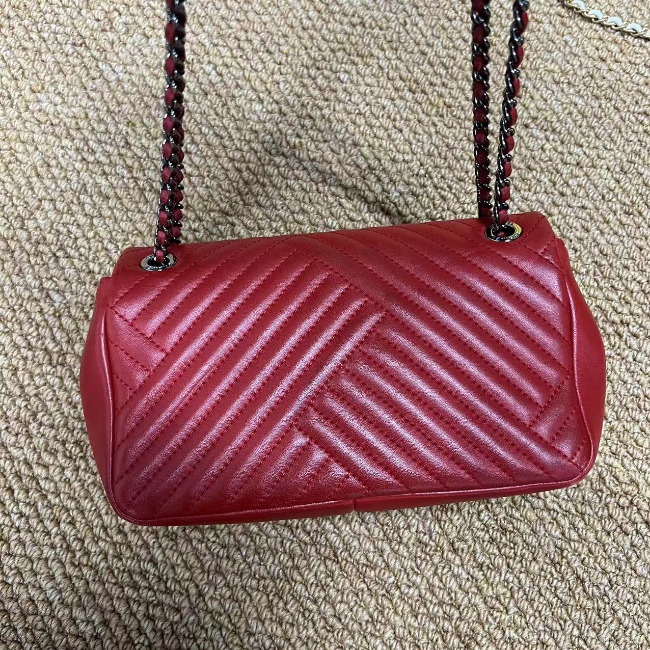 Chanel Classic Chevron Mini Flap Bag