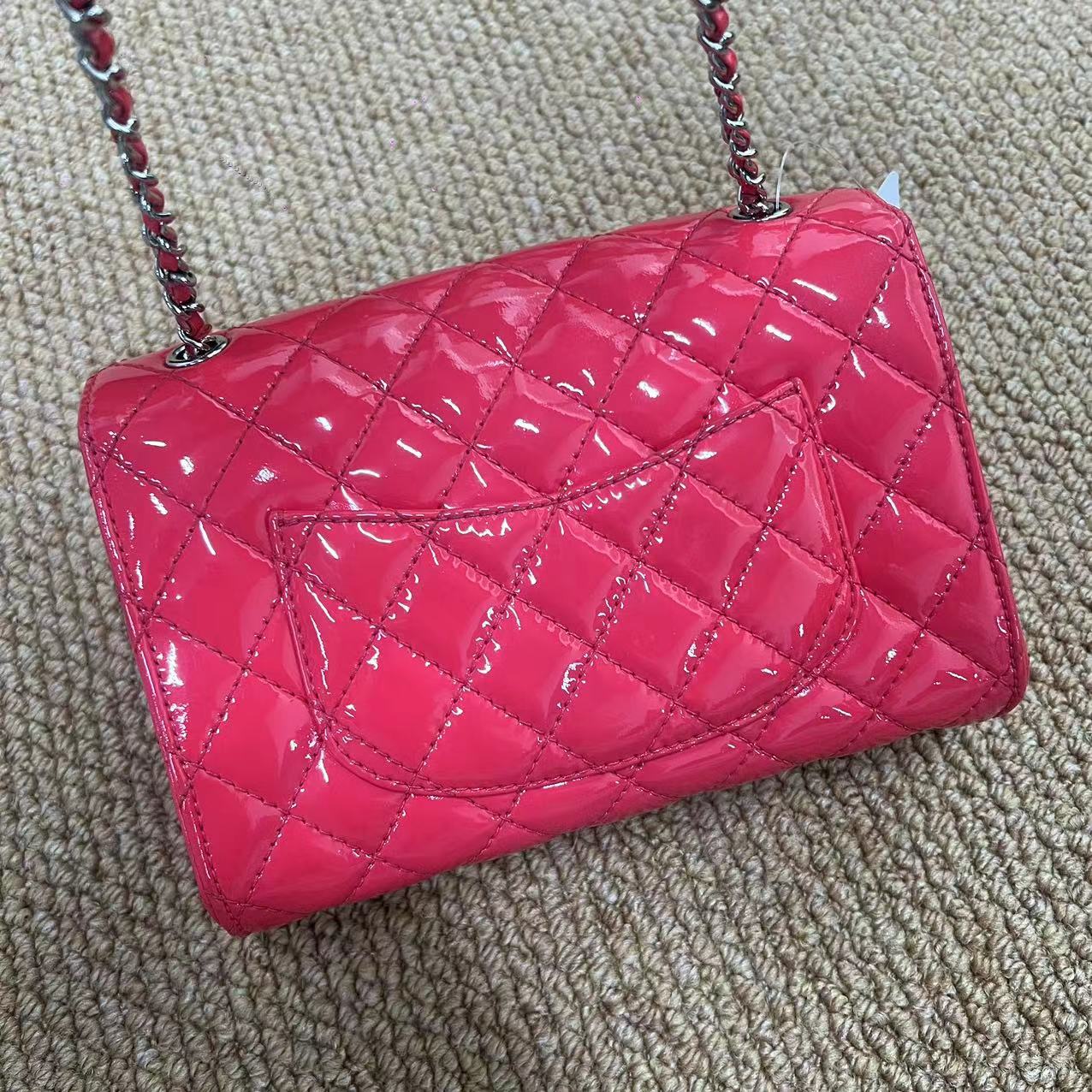 Chanel Patent CC Crossbody Pink